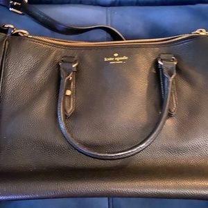 Black Kate Spade bag- great condition!